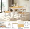OTTO home Essgruppe Willow, (Set, 5-tlg, Esstisch mit 4 Stühlen), Esstisch mit 4 Stühlen, aus massivem Kiefernholz Bild 3