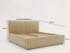 Compleo Polsterbett SANTO Metallrahmen, Bettkasten, ohne Matratze, (Kostenlose Lieferung! TOP ANGEBOT), Cordstoff oder Samtstoff Bild 3