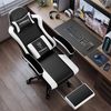Adormii Gaming-Stuhl Gaming Stuhl ergonomisch Gaming Chair Bürostuhl verstellbare (Gaming Stuhl mit verstellbaren Lendenkissen, Armlehne und Kopfstütze, Gamer Stuhl Bequeme Sitzkissen), gepolsterter Gaming-Stuhl, bis 150 kg Belastbarkeit, mit Wippfunktion Bild 1