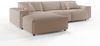 KAWOLA Sofa RANI Ecksofa Cord taupe Recamiere links 71 x 189 x 299 cm Bild 2