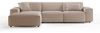 KAWOLA Sofa RANI Ecksofa Cord taupe Recamiere links 71 x 189 x 299 cm Bild 3