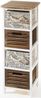 Kobolo Kommode Schubladenkommode Holzregal Regal - 4 Schubfächern - 82 cm Bild 2