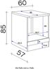 Flex-Well Herdumbauschrank Lucca (B x H x T) 60 x 85 x 60 cm Bild 3