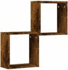 vidaXL Würfelregale 2 Stk. Räuchereiche 30x15x30 cm 815879 Bild 4