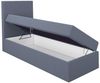 A&J MöbelLand GmbH Boxspringbett Einzelbett FUNI mit Bettkasten, Topper und gepolstertem Kopfteil. (Boxspringbett mit Bettkasten und gepolstertem Kopfteil. Inclusive Topper !, TOP ANGEBOT), Länge 216 cm Höhe 106 cm Bild 3
