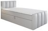 A&J MöbelLand GmbH Boxspringbett Einzelbett FUNI mit Bettkasten, Topper und gepolstertem Kopfteil. (Boxspringbett mit Bettkasten und gepolstertem Kopfteil. Inclusive Topper !, TOP ANGEBOT), Länge 216 cm Höhe 106 cm Bild 4