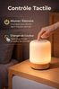 ibettertec LED Nachttischlampe LED Nachtlicht Nachttischlampe Touch-Lampe,USB,Dimmbar, LED fest integriert, stufenlos dimmbar, Soft-Light-Touch-Steuerung,Nachtlicht für Kinder,3 Helligkeitsstufen Bild 3