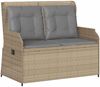 vidaXL Gartenbank Beige Poly-Rattan 3394461 Bild 2