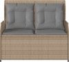 vidaXL Gartenbank Beige Poly-Rattan 3394461 Bild 4