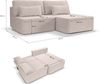 Ecksofa (B/H/T: 213x95x158 cm) in Grau-beige Bild 5