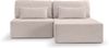 Ecksofa (B/H/T: 213x95x158 cm) in Grau-beige Bild 2