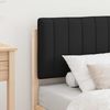 vidaXL Bettgestell mit gepolstertem Kopfteil Schwarz 75 x 190 cm 878091 Bild 3