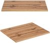 Waschplatz Set mit Waschtisch Unterschrank 60 cm, LED Spiegel rund XANTEN-56 in anthrazit mit Eiche Nb. schwarz gerillt, B/H/T: 60,6/200/46,5 cm Bild 4