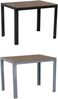 FIRE ALMA Nonwood Alu-Gartentisch Gartenmöbel anthrazit/grau 100x70 cm Bild 1