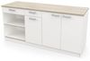 habeig Küchenbuffet Küche Kompaktküche Küchenschrank variabel Singleküche Unterschrank Breite 180cm Bild 2