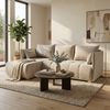 Wohnero24 NESSA Ecksofa mit Schlaffunktion 206x140 cm & Bettkasten – L-Form Couch Creme 218x152 cm Bild 2