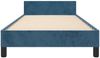 vidaXL Bettgestell ohne Matratze Dunkelblau 90x190 cm Samt 347547 Bild 5