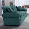 2-Sitzer Sofa aus Chenille mit tiefem Sitz, 214 x 89 x 93 cm, Grün Bild 2