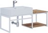 VCM Badmöbel Waschtisch Bitila 920191 Weiß / Honig-Eiche H. 35 x B. 100 x T. 42 cm Bild 2