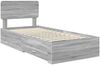 vidaXL Bettrahmen mit Kopfteil Graues Sonoma 90 x 200 cm Holzwerkstoff 3412423 Bild 4