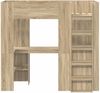 vidaXL Etagenbettgestell mit Schreibtisch Sonoma-Eiche 75 x 190 cm 3410429 Bild 5