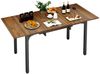 Puluomis Esstisch ausziehbar 110-149 cm mit Stauraum MDF Platte für 4-8 Personen (Esszimmertisch, Küchentisch, verlängerbarer Tisch) Bild 1