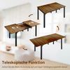 Puluomis Esstisch ausziehbar 110-149 cm mit Stauraum MDF Platte für 4-8 Personen (Esszimmertisch, Küchentisch, verlängerbarer Tisch) Bild 2