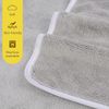Premium Mikrofaser Handtuch-Set 6tlg. Hellgrau 100% saugstark Bild 4