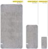 Premium Mikrofaser Handtuch-Set 6tlg. Hellgrau 100% saugstark Bild 2