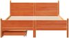 vidaXL Massivholzbett ohne Matratze Wachsbraun 150x200 cm Kiefernholz 3309769 Bild 4