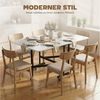 HOMCOM Klapptisch Mobiler Esstisch (Set, 1-St, 1 Tisch), Platzsparend, klappbar, mit Rollen Bild 4