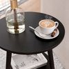 Couchtisch Rondal Schwarz 38 x 38 cm Vicco Bild 4