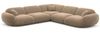 Ecksofa Alcazar L Form aus Samtstoff - Samtstoff - braun Bild 1