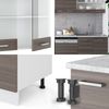 Küche R-Line Edelgrau/Weiß 300 cm , AP Marmor Vicco Bild 5