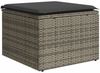 vidaXL 8-tlg. Garten-Sofagarnitur mit Kissen Grau Poly Rattan 3267440 Bild 5