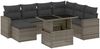 vidaXL 8-tlg. Garten-Sofagarnitur mit Kissen Grau Poly Rattan 3267440 Bild 2