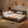 Simurq Polsterbett Daybett mit LED-Beleuchtung & USB, Tagesbett Jugendbett (1-tlg, in 2 Größen verfügbar), Schlafsofa Sofabett mit 2 Schubladen Bild 4