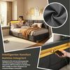 Simurq Polsterbett Daybett mit LED-Beleuchtung & USB, Tagesbett Jugendbett (1-tlg, in 2 Größen verfügbar), Schlafsofa Sofabett mit 2 Schubladen Bild 3