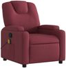 vidaXL Massagesessel Weinrot Stoff 372380 Bild 3