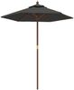 vidaXL Sonnenschirm mit Holzmast Anthrazit 196x231 cm 363161 Bild 2