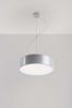 Pendelleuchte, Grau, PVC, H 80 cm Bild 3