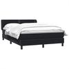 vidaXL Boxspringbett mit Matratze Schwarz 160x210 cm Samt 3317447 Bild 3