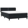 vidaXL Boxspringbett mit Matratze Schwarz 160x210 cm Samt 3317447 Bild 4
