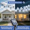 Salcar LED Solarleuchte LED Kugel-Lichterkette Außen Solar Gartenleuchte, 5m Kaltweiß Bild 5