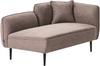 Rechtsseitige Chaiselongue CHEVANNES Stoff Hellbraun Bild 4