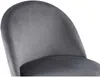 Vente-unique - MELBOURNE Stuhl SamtStoff Grau - B 55 cm x H 77 cm x L 50 cm Bild 4