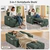 ANYSUN Schlafsofa 3 in 1 Klappsessel, Schlafsessel, Liegesessel, 190 cm erweiterte, mit USB/Type-C Anschluss, Bettfunktion & 3-stufig verstellbarer Rückenlehne, Einzelschlafsofa für Wohnzimmer und Schlafzimmer,kleine Räume Bild 2