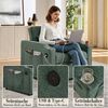 ANYSUN Schlafsofa 3 in 1 Klappsessel, Schlafsessel, Liegesessel, 190 cm erweiterte, mit USB/Type-C Anschluss, Bettfunktion & 3-stufig verstellbarer Rückenlehne, Einzelschlafsofa für Wohnzimmer und Schlafzimmer,kleine Räume Bild 4