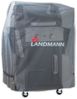 LANDMANN Premium Grillabdeckung, wetterfest und UV-beständig, Polyester grau, 80 x 60 x 120 cm Bild 2