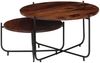 vidaXL 2-tlg. Couchtisch-Set Massivholz Akazie 60x35 cm 246015 Bild 3